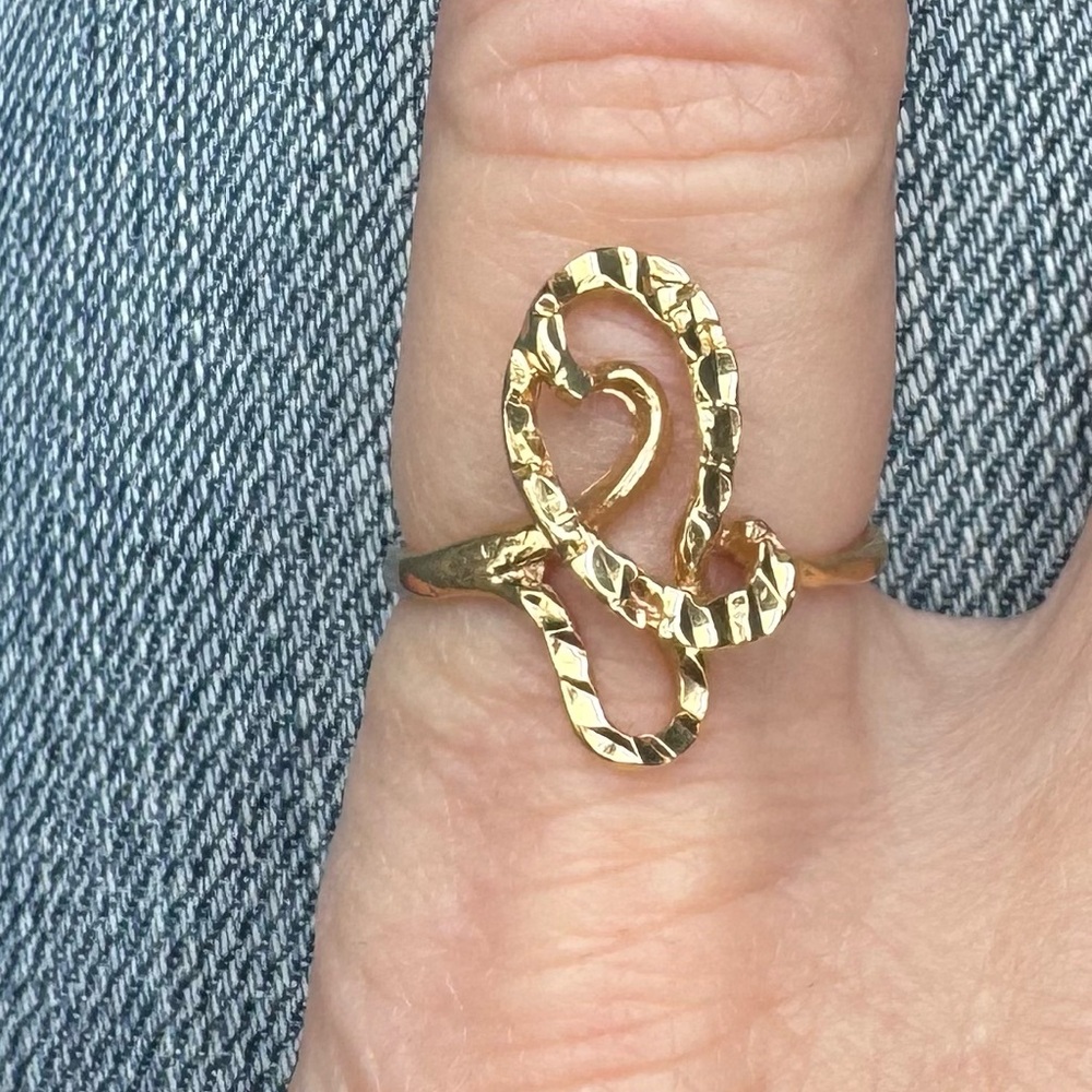 14k Gold Nugget Ring One of a kind